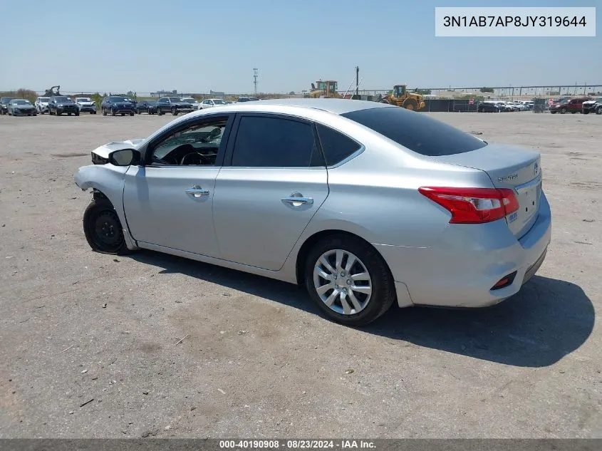 3N1AB7AP8JY319644 2018 Nissan Sentra S