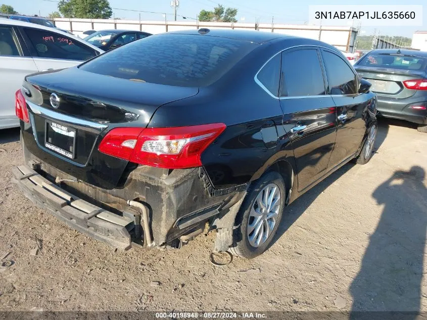 3N1AB7AP1JL635660 2018 Nissan Sentra Sv