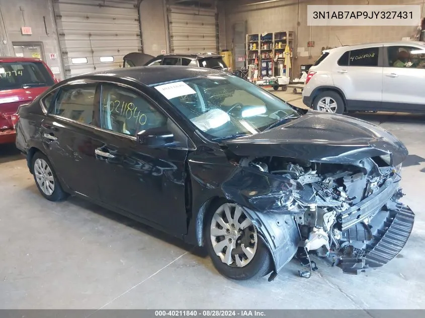 2018 Nissan Sentra S VIN: 3N1AB7AP9JY327431 Lot: 40211840