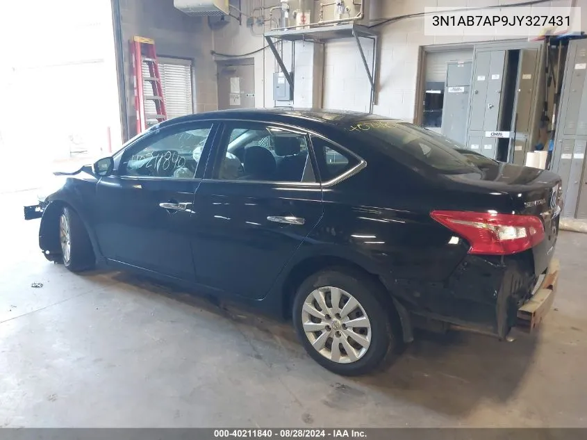 2018 Nissan Sentra S VIN: 3N1AB7AP9JY327431 Lot: 40211840