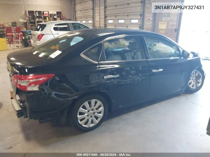 2018 Nissan Sentra S VIN: 3N1AB7AP9JY327431 Lot: 40211840