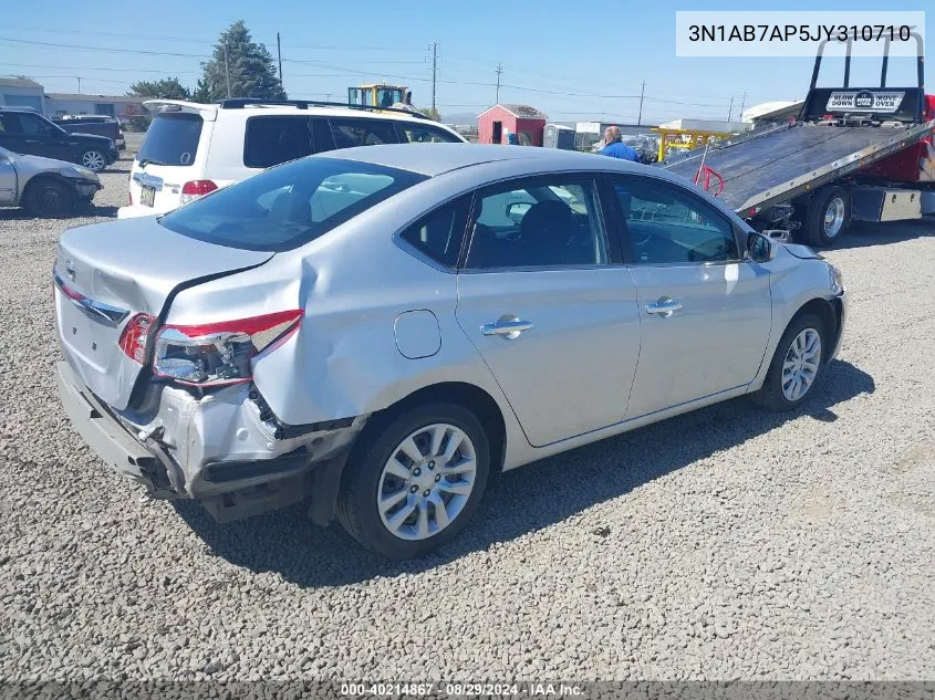 3N1AB7AP5JY310710 2018 Nissan Sentra S