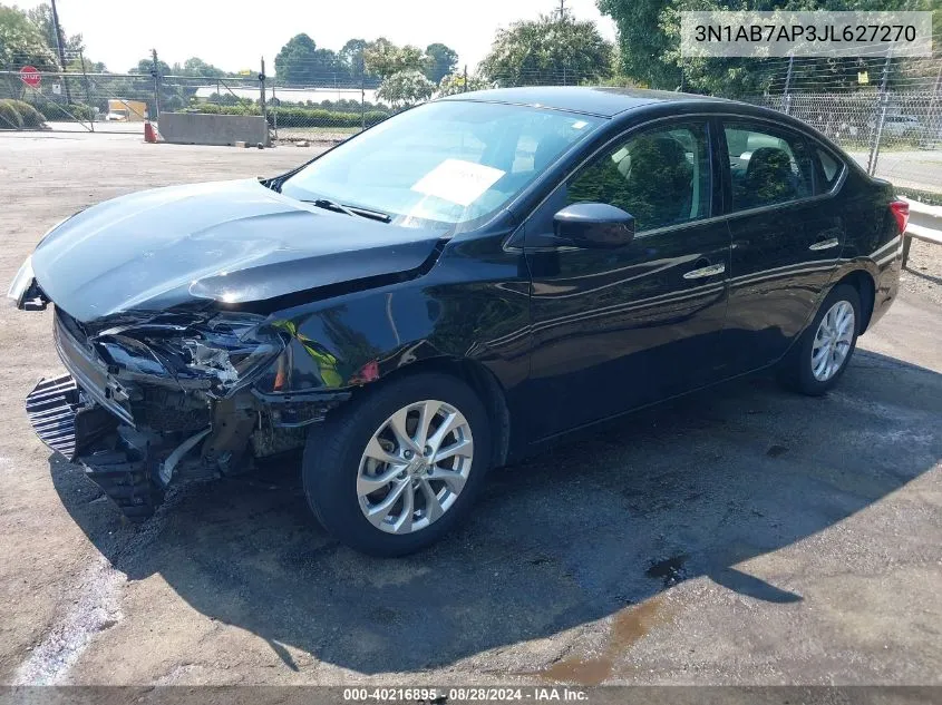 2018 Nissan Sentra Sv VIN: 3N1AB7AP3JL627270 Lot: 40216895