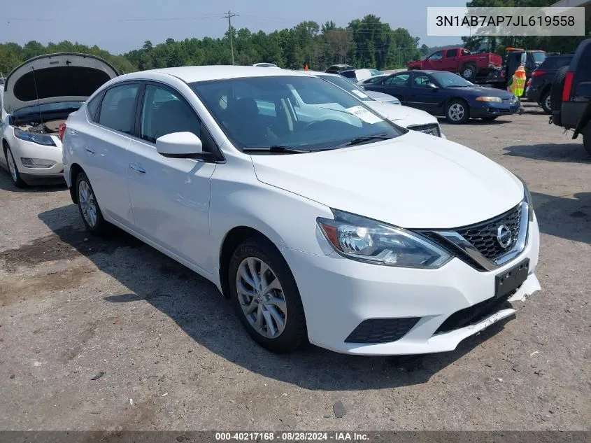 2018 Nissan Sentra S/Sl/Sr/Sv VIN: 3N1AB7AP7JL619558 Lot: 40217168