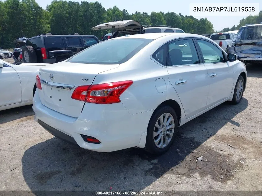 2018 Nissan Sentra S/Sl/Sr/Sv VIN: 3N1AB7AP7JL619558 Lot: 40217168