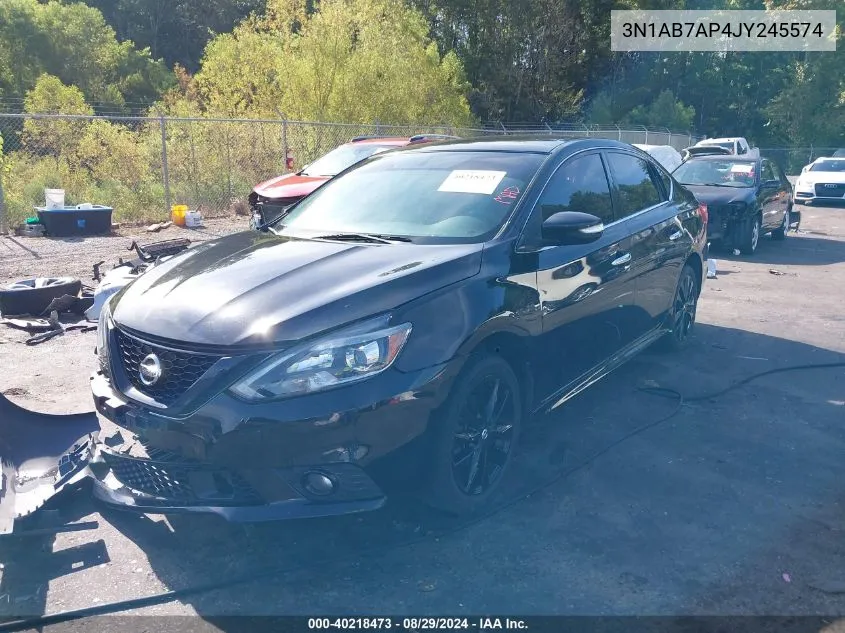 2018 Nissan Sentra Sr VIN: 3N1AB7AP4JY245574 Lot: 40218473