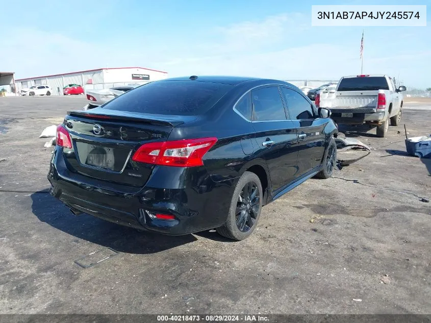 2018 Nissan Sentra Sr VIN: 3N1AB7AP4JY245574 Lot: 40218473