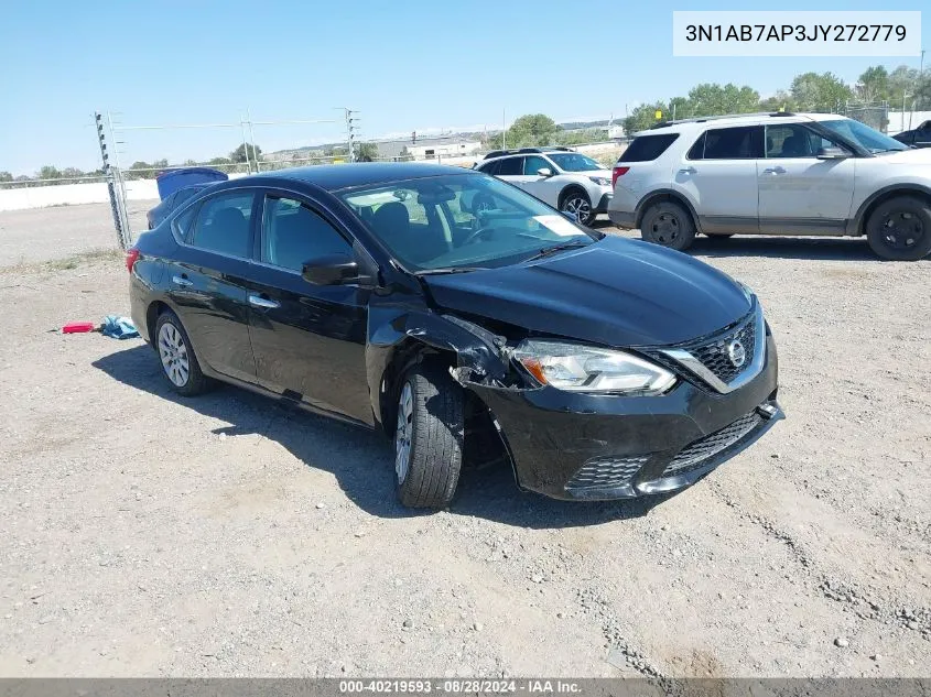 2018 Nissan Sentra S VIN: 3N1AB7AP3JY272779 Lot: 40219593