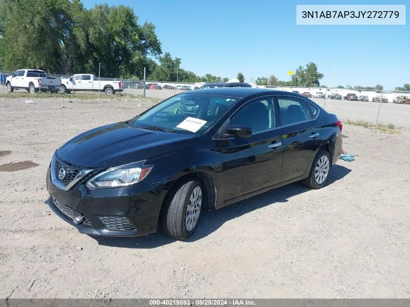 2018 Nissan Sentra S VIN: 3N1AB7AP3JY272779 Lot: 40219593