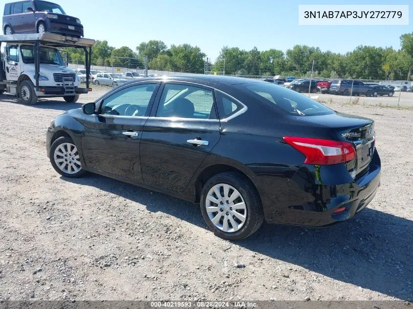 2018 Nissan Sentra S VIN: 3N1AB7AP3JY272779 Lot: 40219593