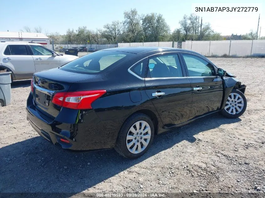 2018 Nissan Sentra S VIN: 3N1AB7AP3JY272779 Lot: 40219593