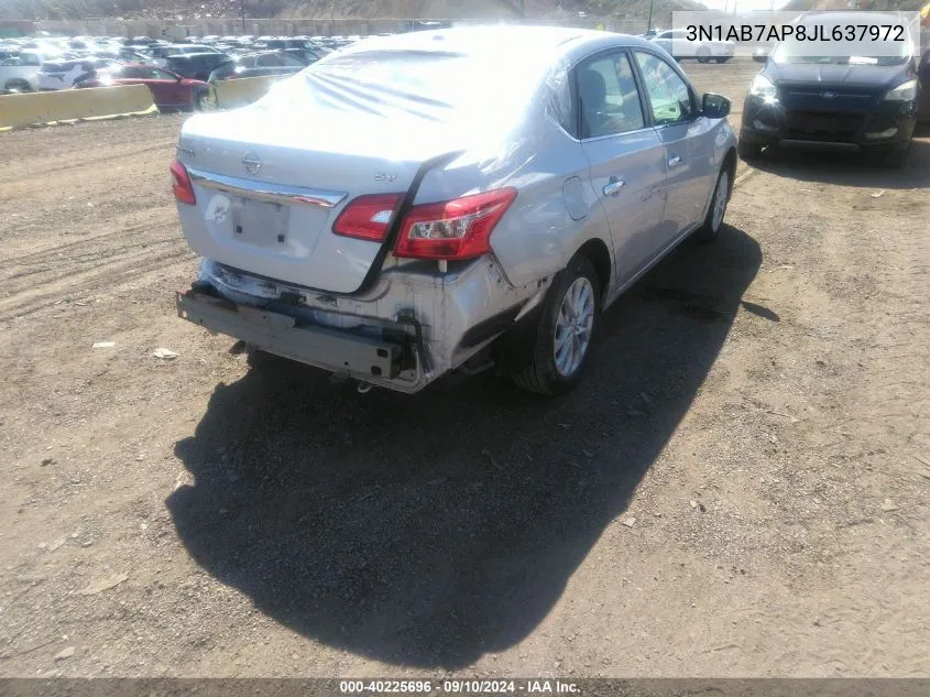 2018 Nissan Sentra S/Sv/Sr/Sl VIN: 3N1AB7AP8JL637972 Lot: 40225696