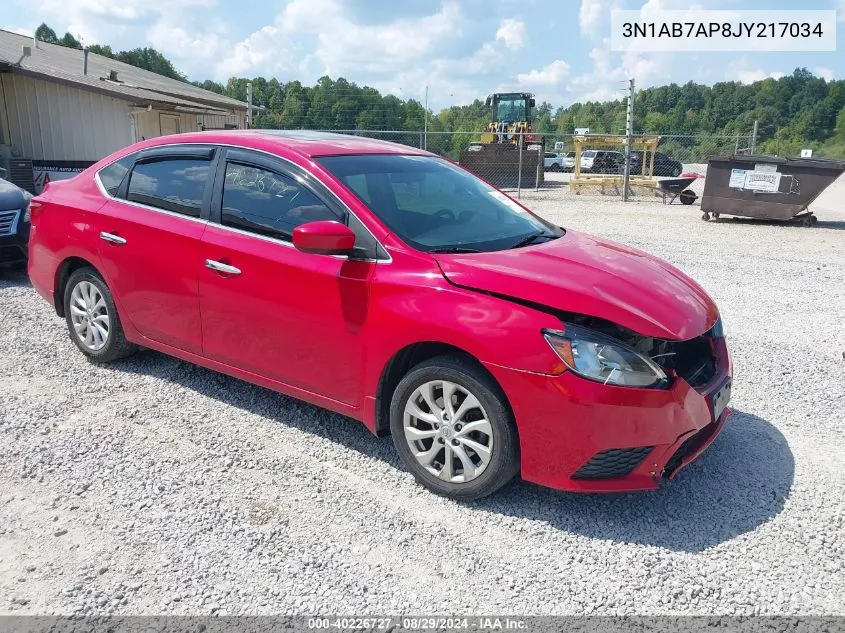 3N1AB7AP8JY217034 2018 Nissan Sentra Sv