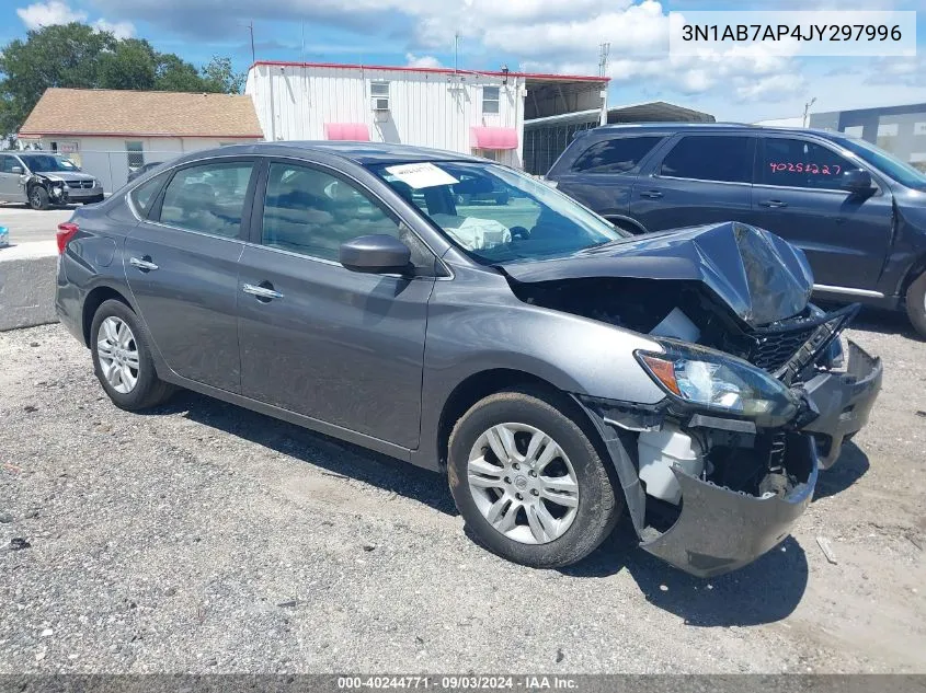 2018 Nissan Sentra S VIN: 3N1AB7AP4JY297996 Lot: 40244771