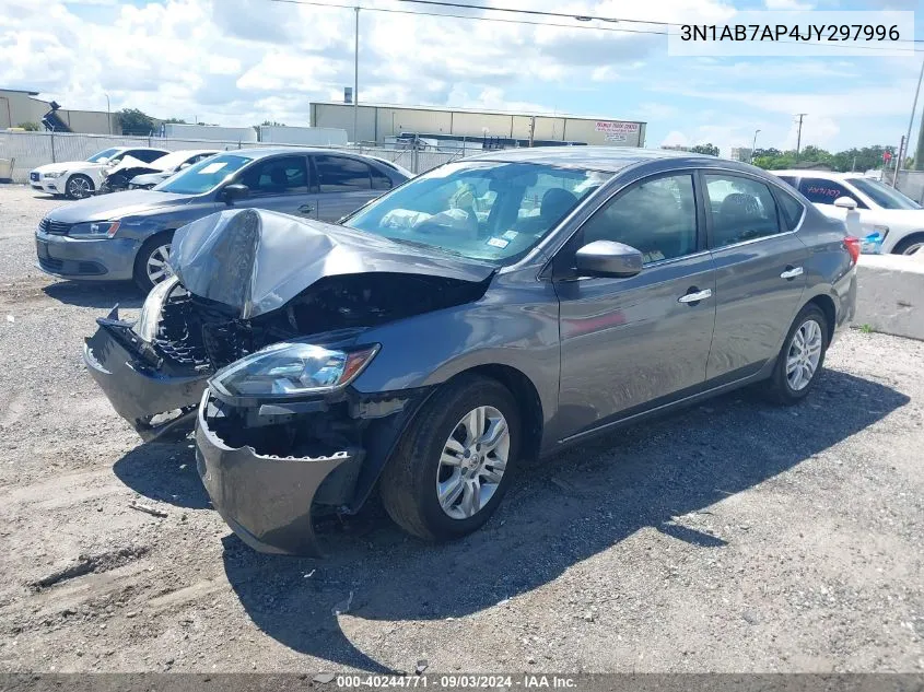 2018 Nissan Sentra S VIN: 3N1AB7AP4JY297996 Lot: 40244771