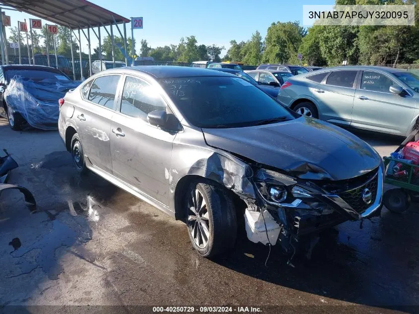 2018 Nissan Sentra Sr VIN: 3N1AB7AP6JY320095 Lot: 40250729