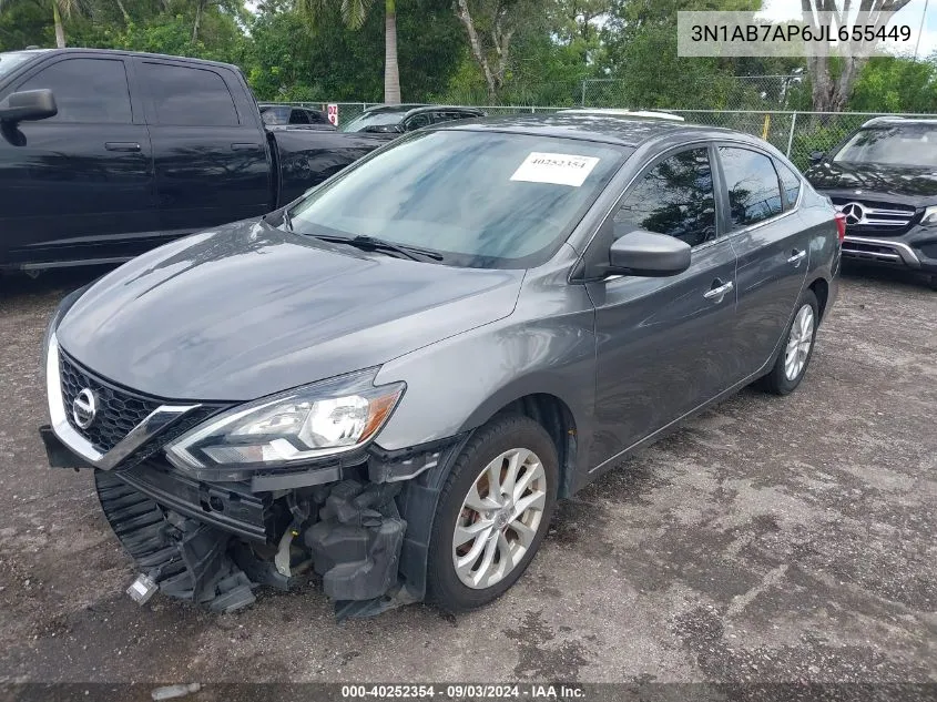 3N1AB7AP6JL655449 2018 Nissan Sentra Sv