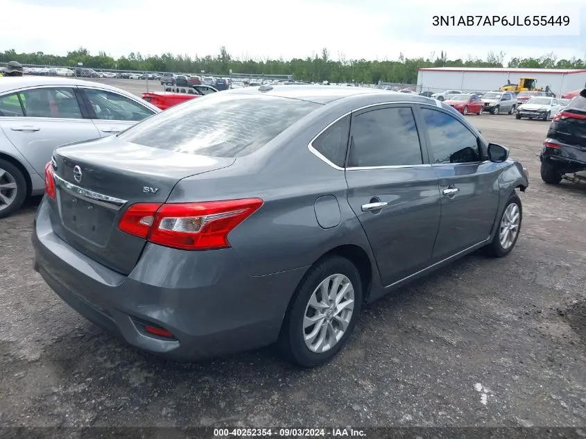 3N1AB7AP6JL655449 2018 Nissan Sentra Sv