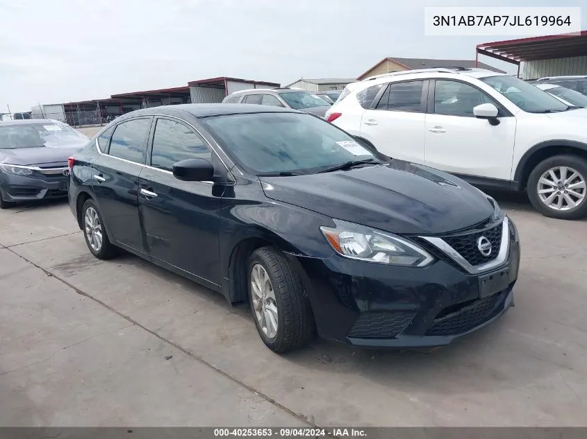 2018 Nissan Sentra S/Sv/Sr/Sl VIN: 3N1AB7AP7JL619964 Lot: 40253653