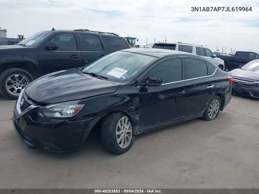 2018 Nissan Sentra S/Sv/Sr/Sl VIN: 3N1AB7AP7JL619964 Lot: 40253653