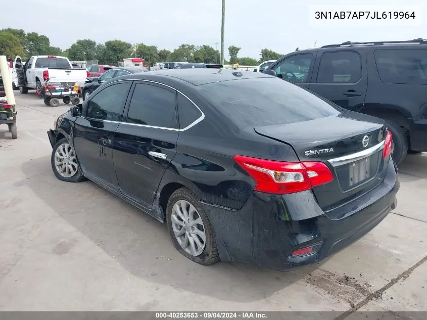 2018 Nissan Sentra S/Sv/Sr/Sl VIN: 3N1AB7AP7JL619964 Lot: 40253653