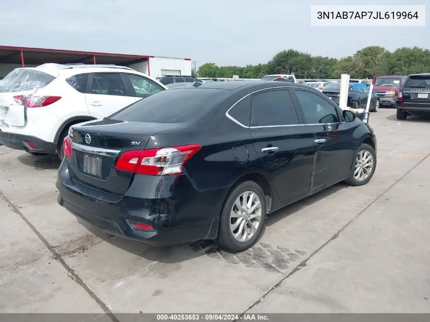 3N1AB7AP7JL619964 2018 Nissan Sentra S/Sv/Sr/Sl