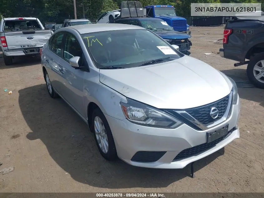 2018 Nissan Sentra S/Sv/Sr/Sl VIN: 3N1AB7AP0JL621801 Lot: 40253878