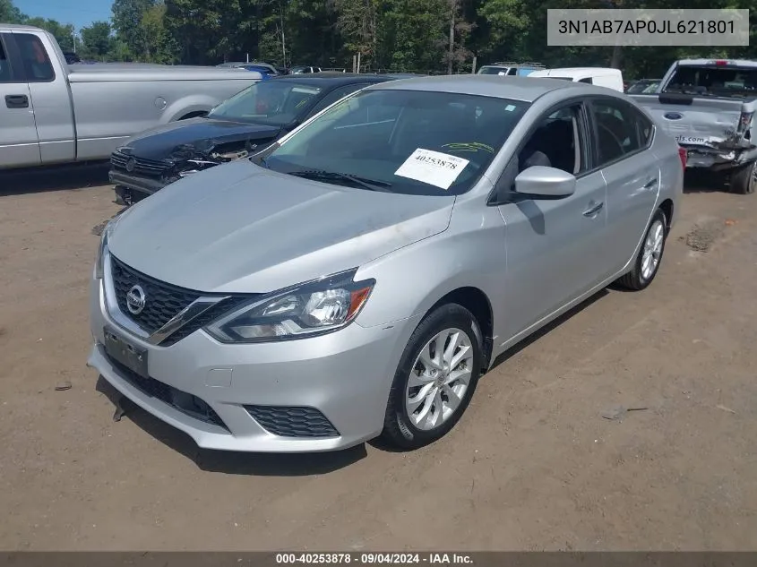 2018 Nissan Sentra S/Sv/Sr/Sl VIN: 3N1AB7AP0JL621801 Lot: 40253878