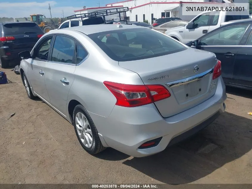 2018 Nissan Sentra S/Sv/Sr/Sl VIN: 3N1AB7AP0JL621801 Lot: 40253878