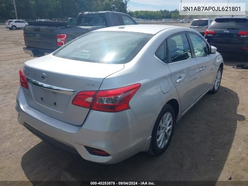 2018 Nissan Sentra S/Sv/Sr/Sl VIN: 3N1AB7AP0JL621801 Lot: 40253878