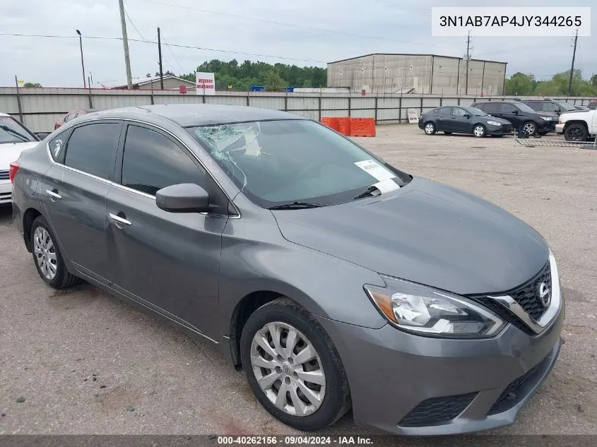 3N1AB7AP4JY344265 2018 Nissan Sentra S/Sv/Sr/Sl