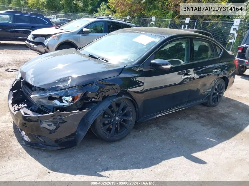 2018 Nissan Sentra Sr VIN: 3N1AB7AP2JY314164 Lot: 40262619