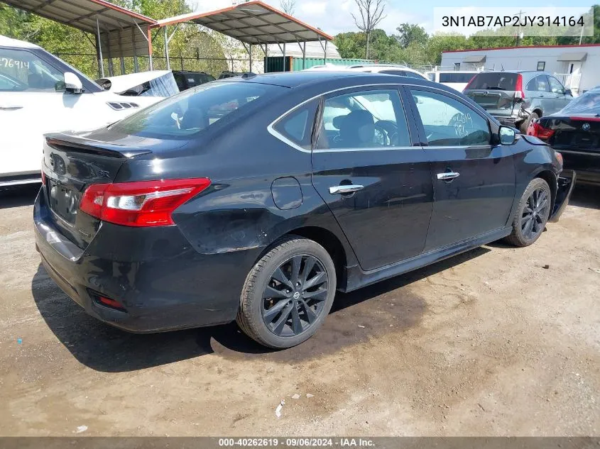 2018 Nissan Sentra Sr VIN: 3N1AB7AP2JY314164 Lot: 40262619