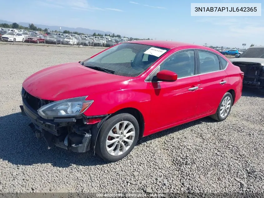 2018 Nissan Sentra Sv VIN: 3N1AB7AP1JL642365 Lot: 40265195