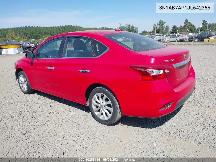 3N1AB7AP1JL642365 2018 Nissan Sentra Sv