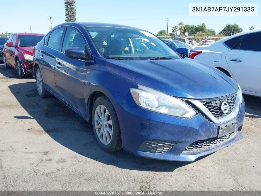 2018 Nissan Sentra Sv VIN: 3N1AB7AP7JY291335 Lot: 40270767