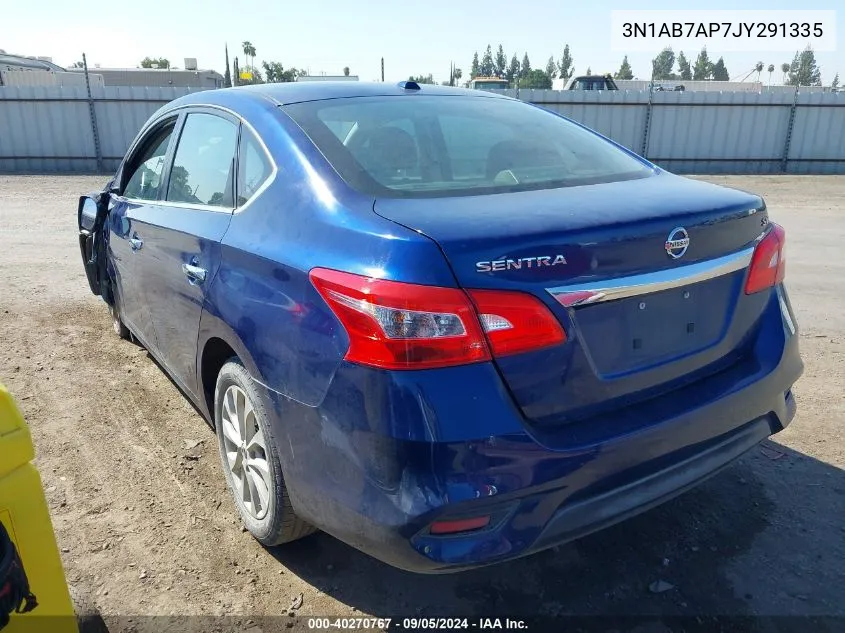 2018 Nissan Sentra Sv VIN: 3N1AB7AP7JY291335 Lot: 40270767