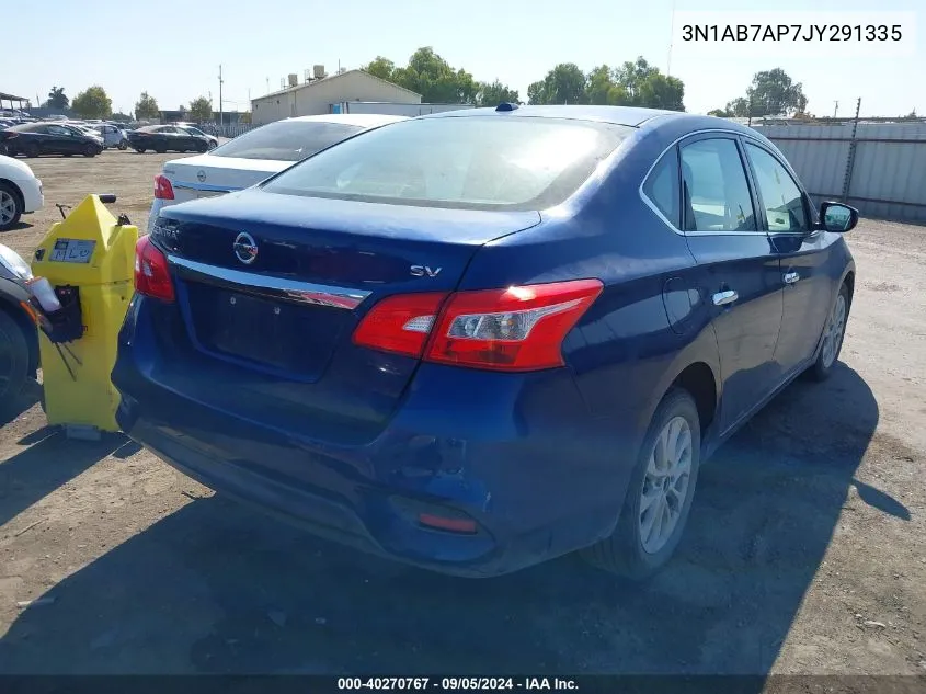 2018 Nissan Sentra Sv VIN: 3N1AB7AP7JY291335 Lot: 40270767