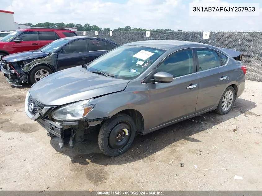 2018 Nissan Sentra S/Sv/Sr/Sl VIN: 3N1AB7AP6JY257953 Lot: 40271542