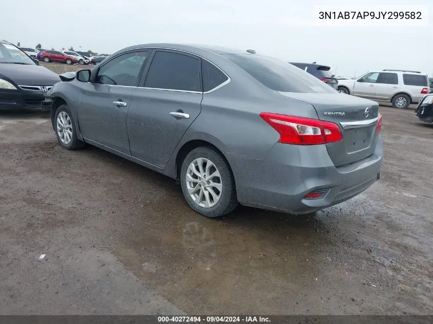 2018 Nissan Sentra Sv VIN: 3N1AB7AP9JY299582 Lot: 40272494