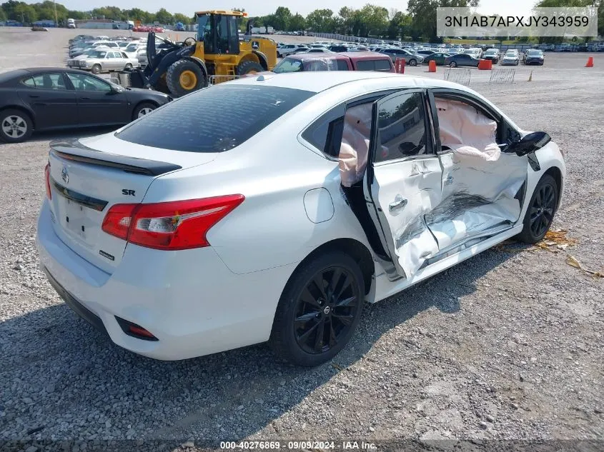 2018 Nissan Sentra Sr VIN: 3N1AB7APXJY343959 Lot: 40276869