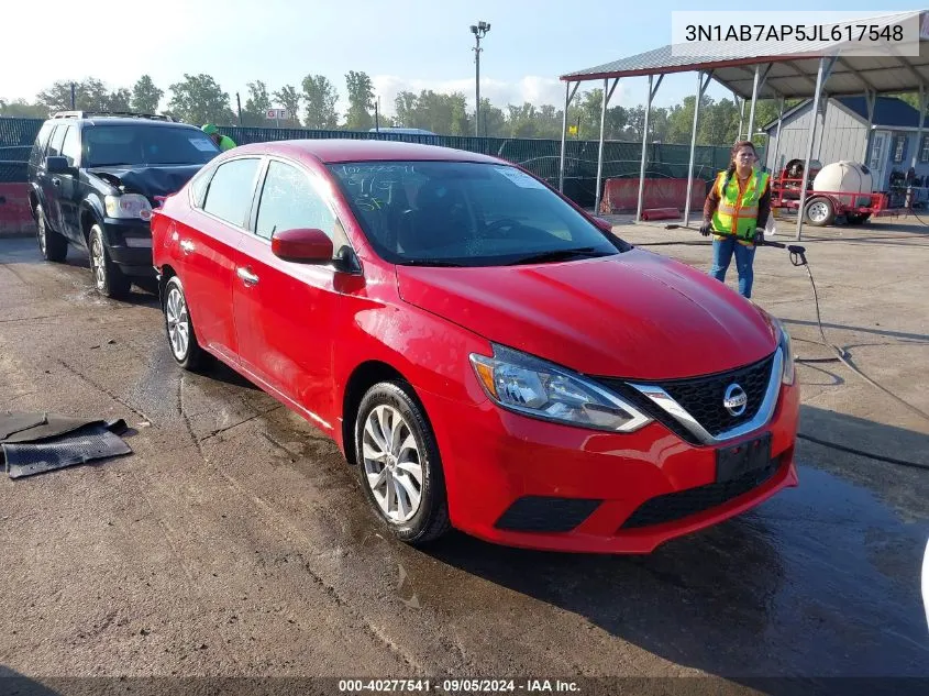 2018 Nissan Sentra Sv VIN: 3N1AB7AP5JL617548 Lot: 40277541