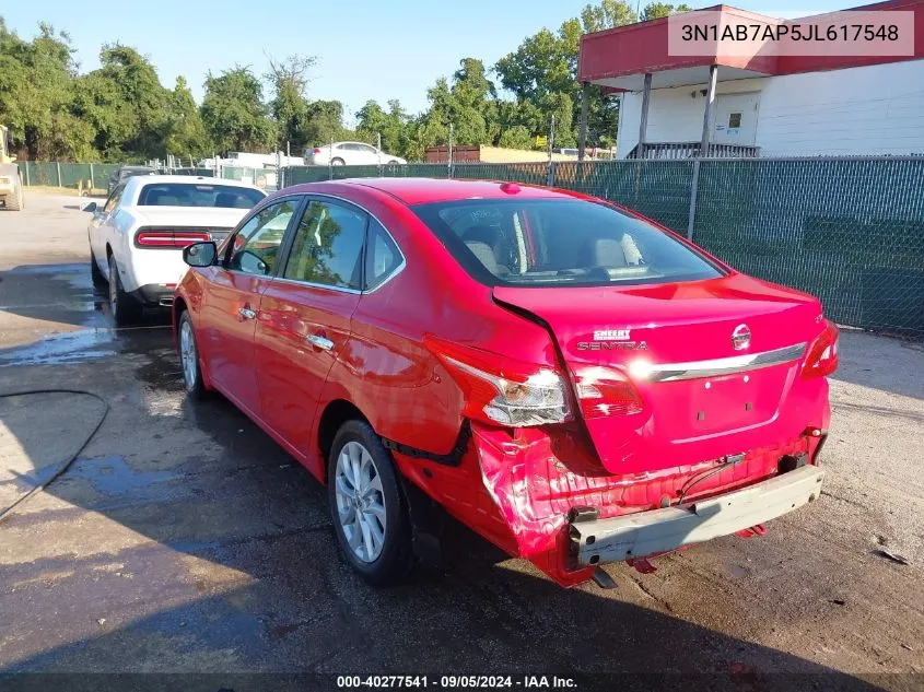 3N1AB7AP5JL617548 2018 Nissan Sentra Sv