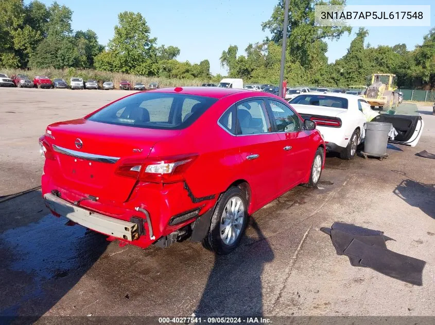 3N1AB7AP5JL617548 2018 Nissan Sentra Sv