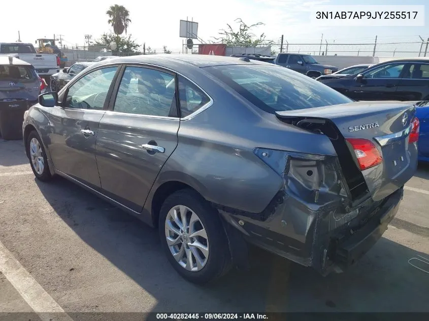 2018 Nissan Sentra Sv VIN: 3N1AB7AP9JY255517 Lot: 40282445