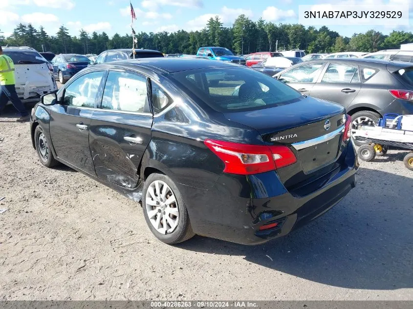 2018 Nissan Sentra S/Sv/Sr/Sl VIN: 3N1AB7AP3JY329529 Lot: 40286263