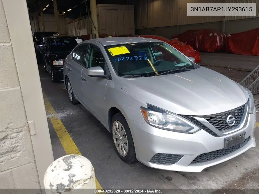 2018 Nissan Sentra S VIN: 3N1AB7AP1JY293615 Lot: 40292828