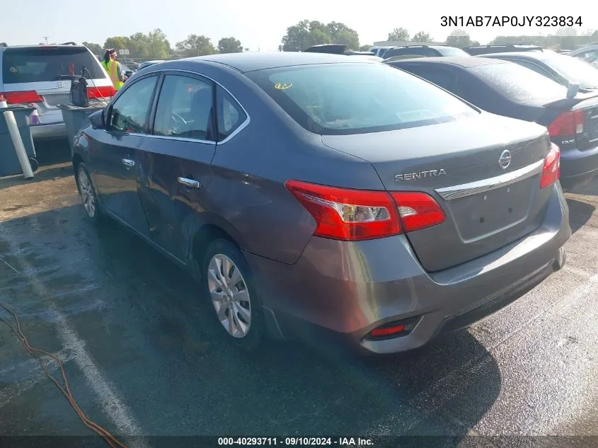 3N1AB7AP0JY323834 2018 Nissan Sentra S