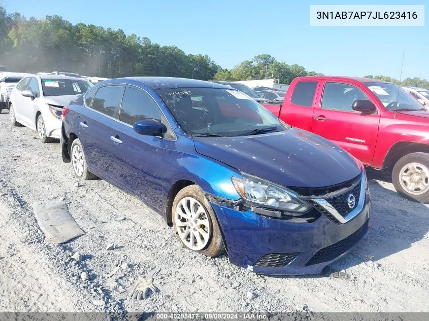 2018 Nissan Sentra Sv VIN: 3N1AB7AP7JL623416 Lot: 40295477