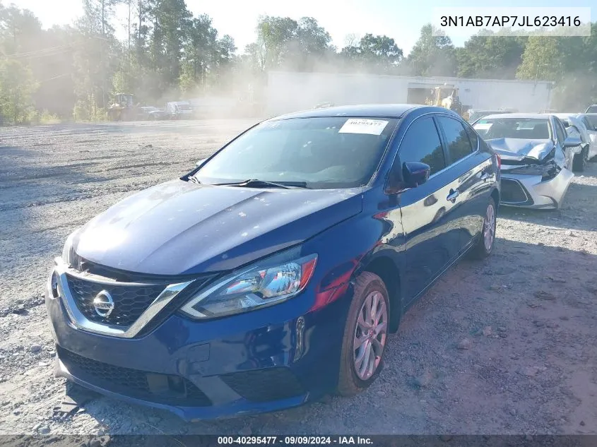 2018 Nissan Sentra Sv VIN: 3N1AB7AP7JL623416 Lot: 40295477